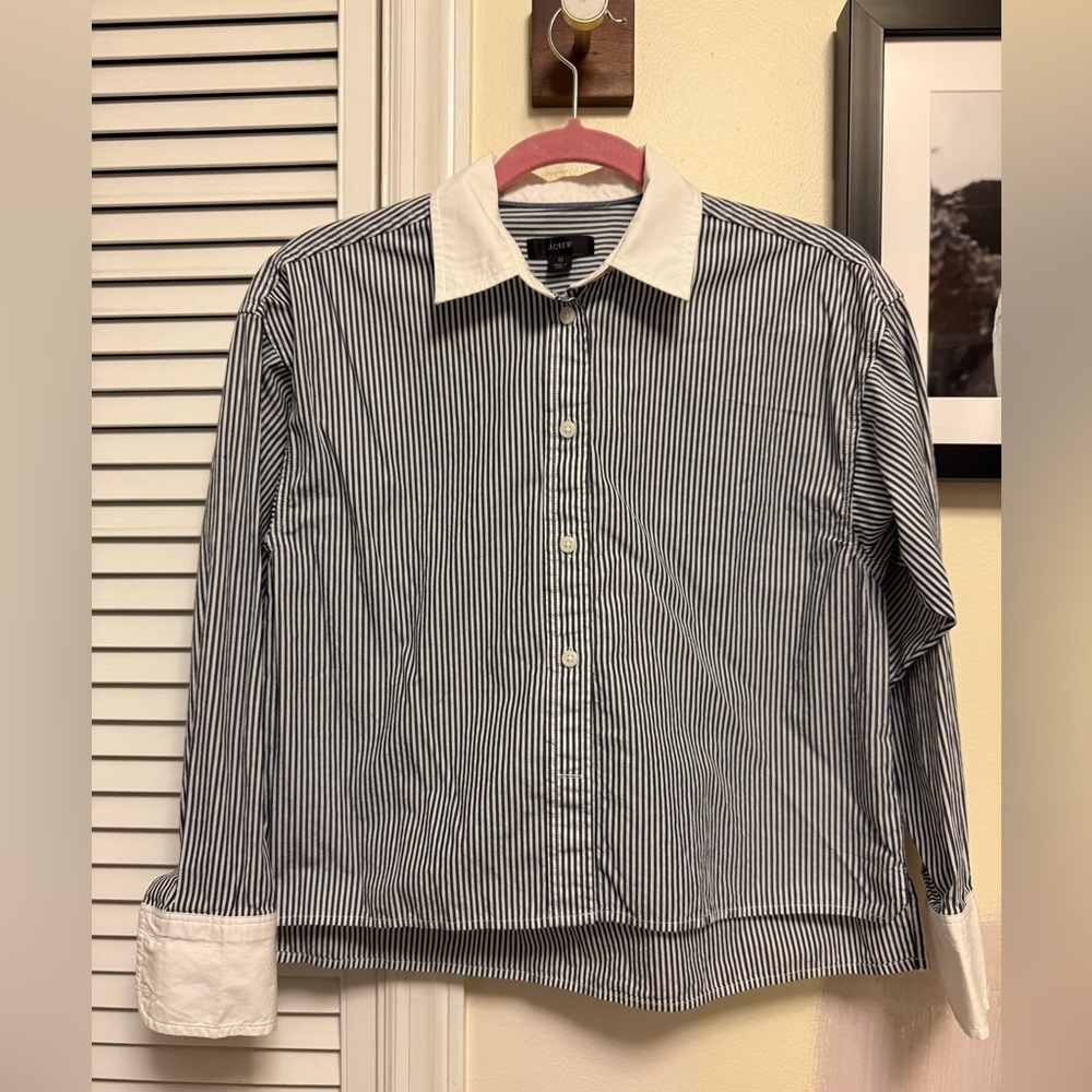 J.Crew Striped Button Down